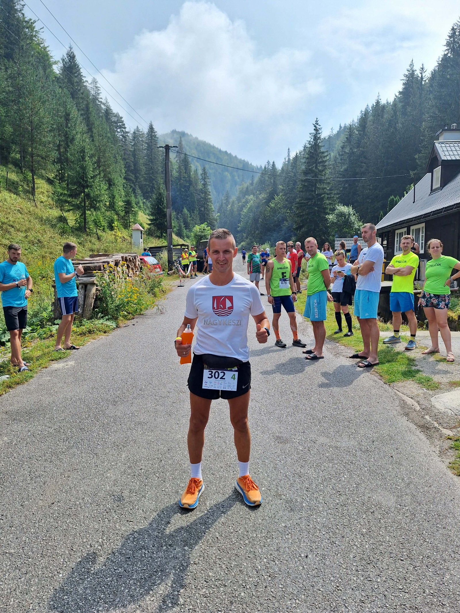 Földes Csaba futás közben